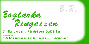 boglarka ringeisen business card